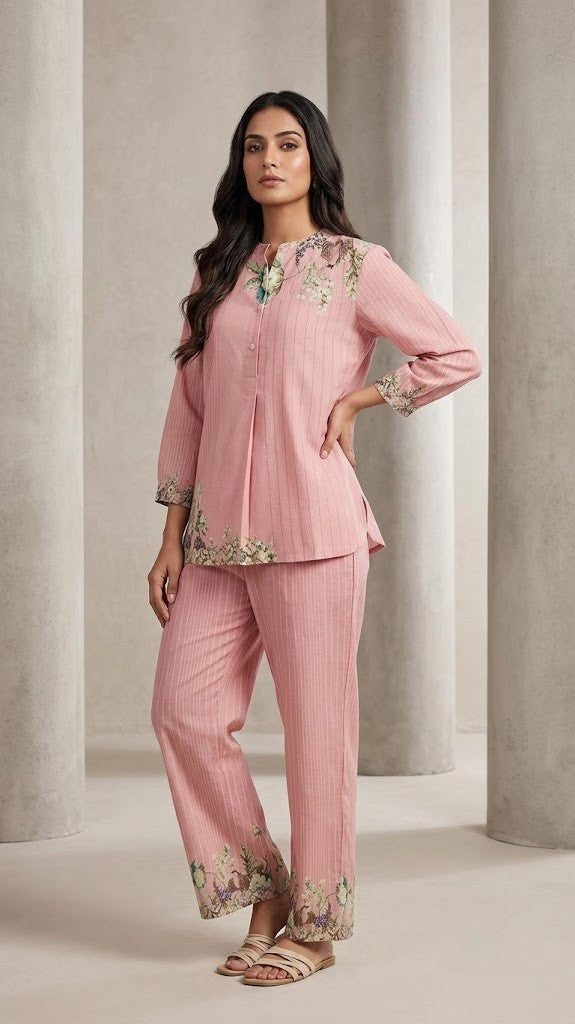 Garden Mist Pink Floral Co-ord Set