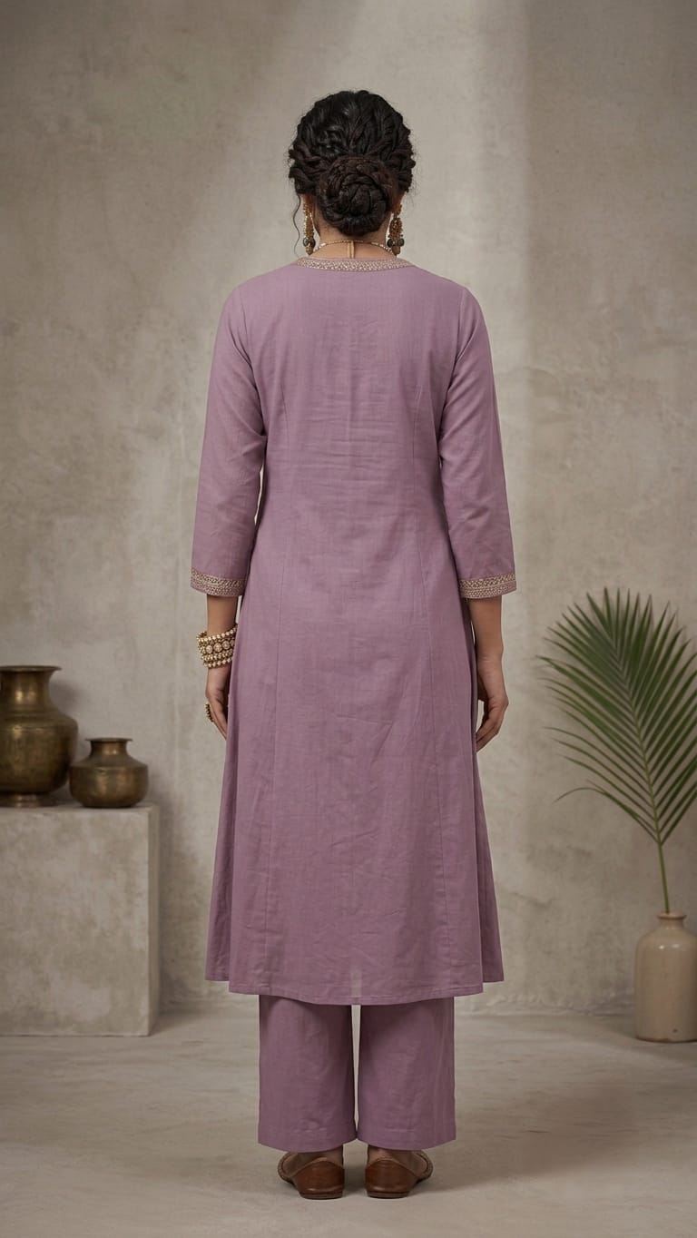 Designer Dabu Cotton A-line Co-ord set