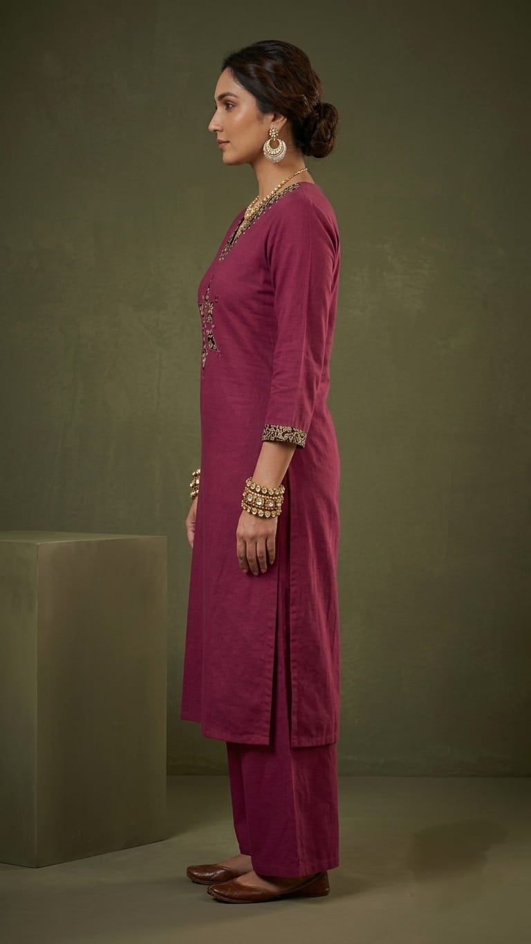 Designer Dabu Cotton Long Co-ord Set