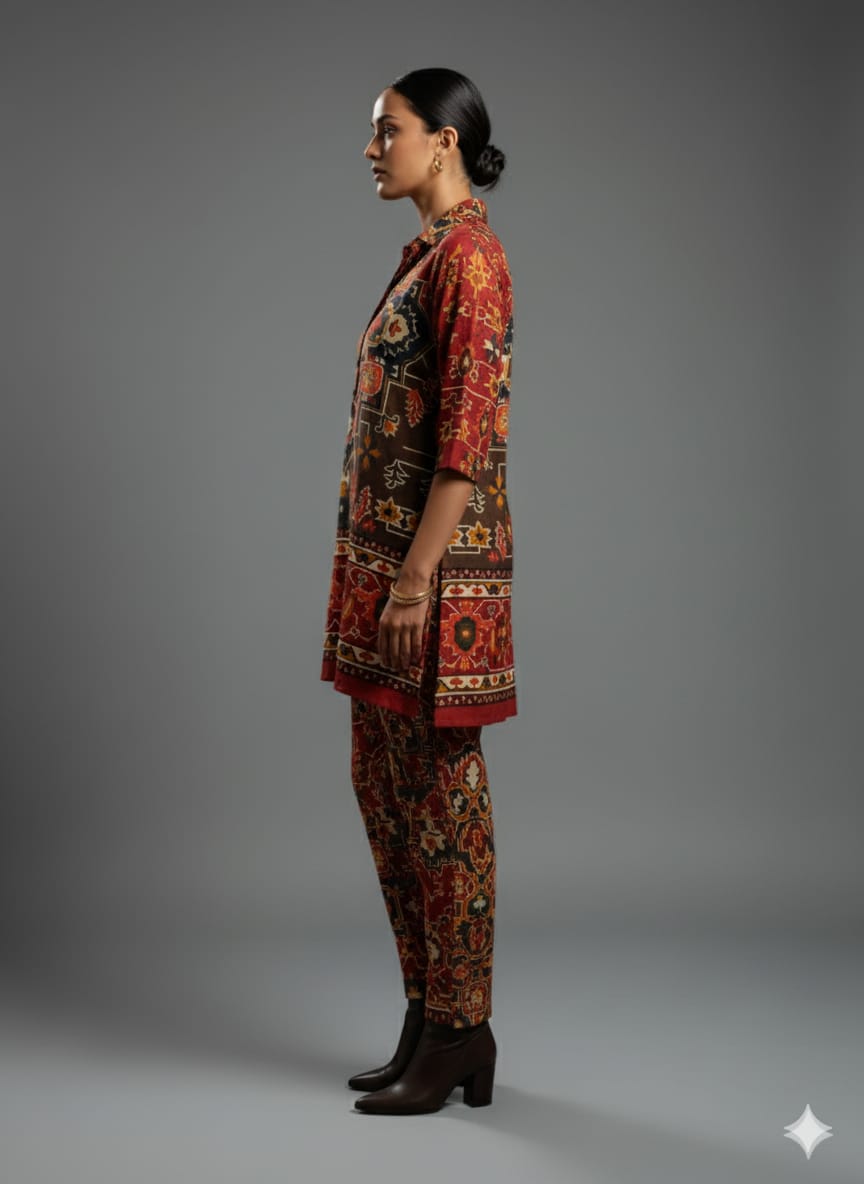 REYON TURKISH PRINTED CORD SET