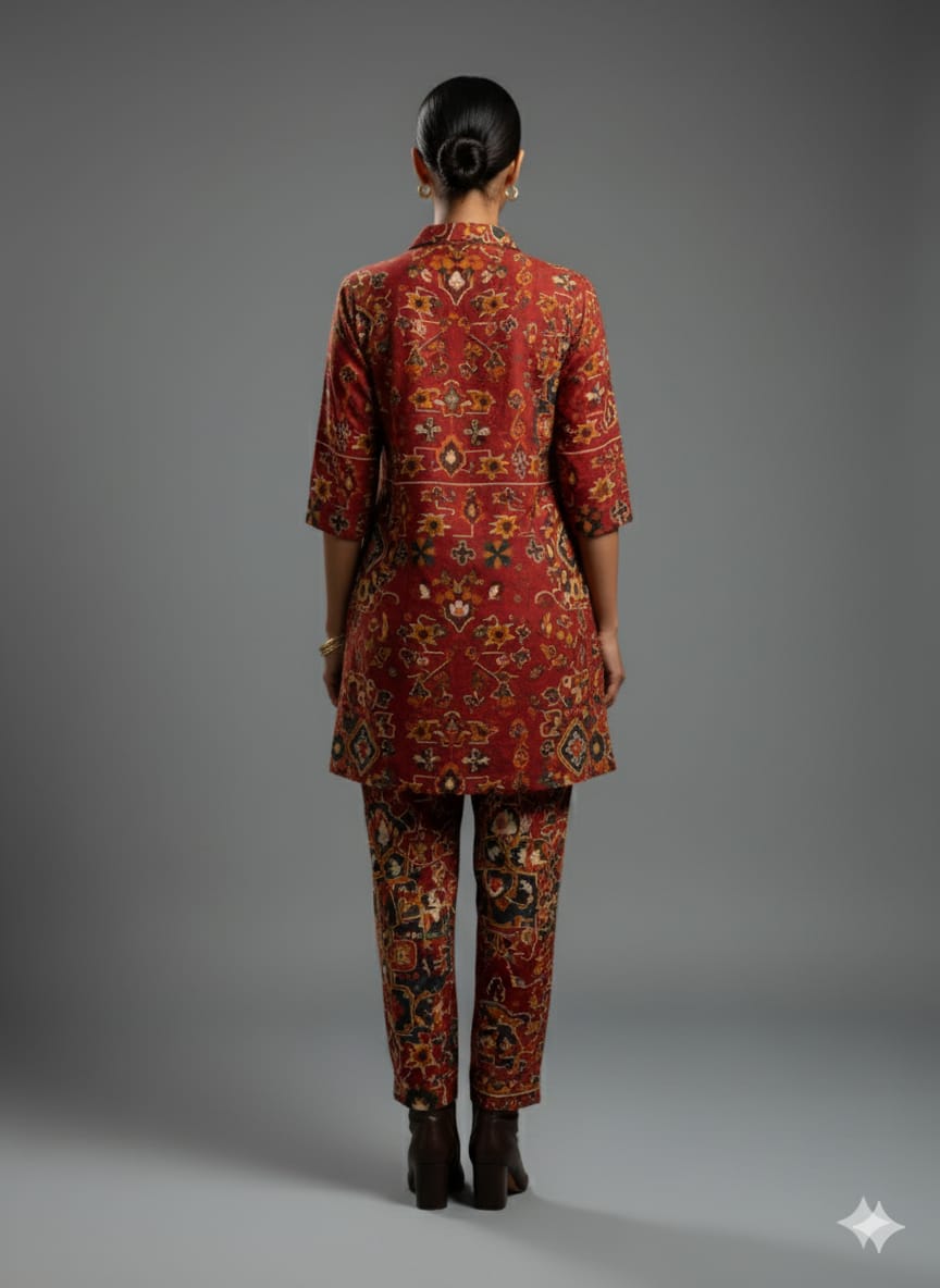 REYON TURKISH PRINTED CORD SET