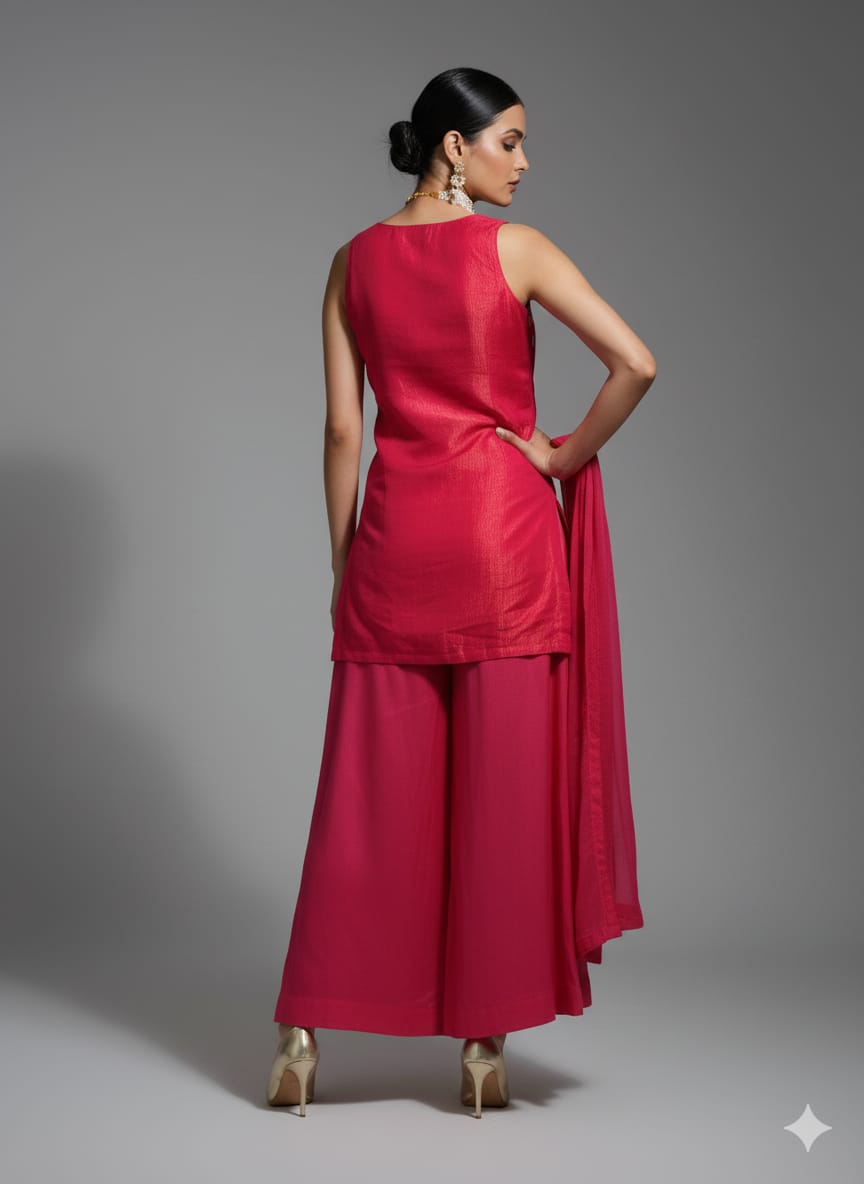 DESIGNER SHORT SHARARA SUIT