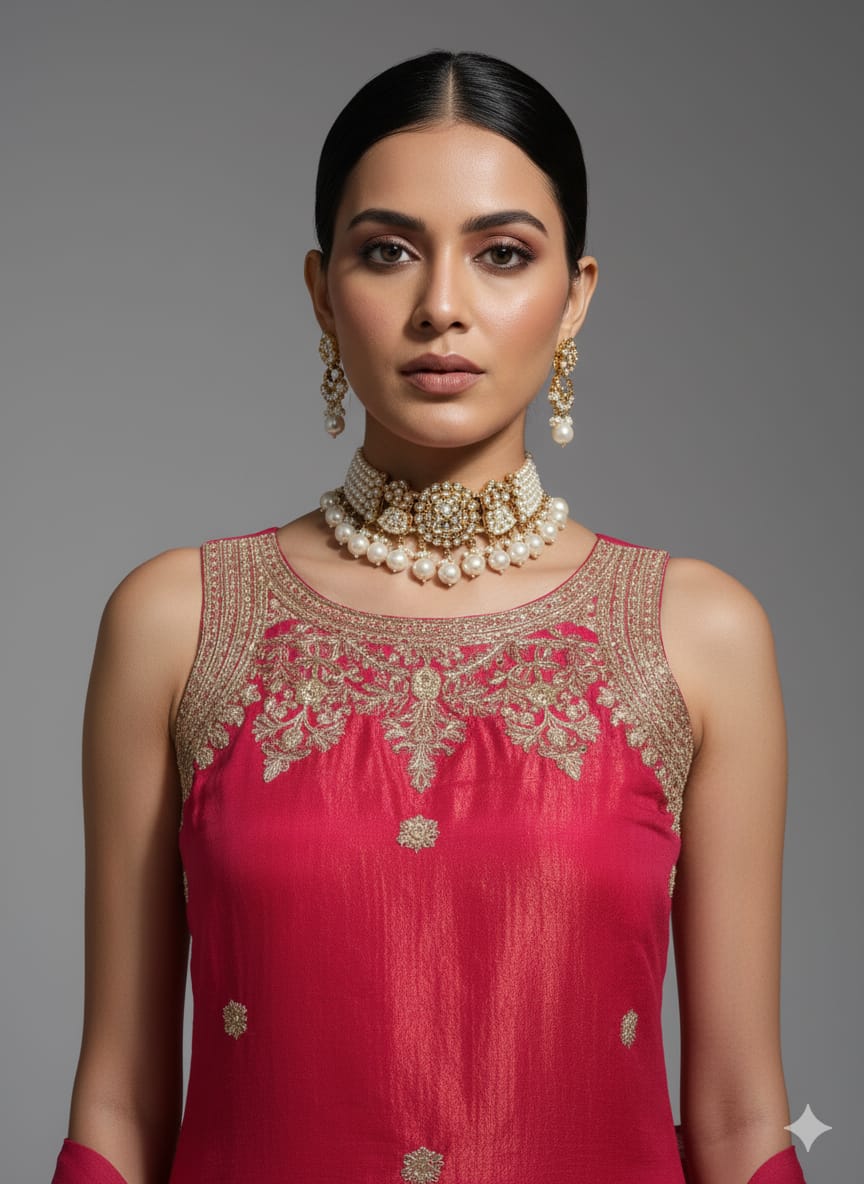 DESIGNER SHORT SHARARA SUIT