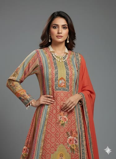ELEGANT PAKISTANI MASLIN COLLECTION