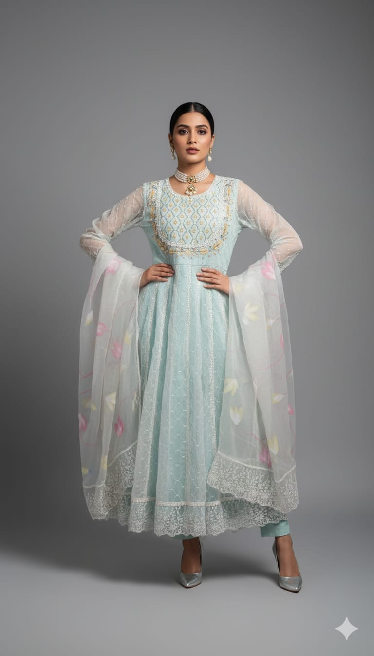 ELEGANT ANARKALI STYLE SUIT