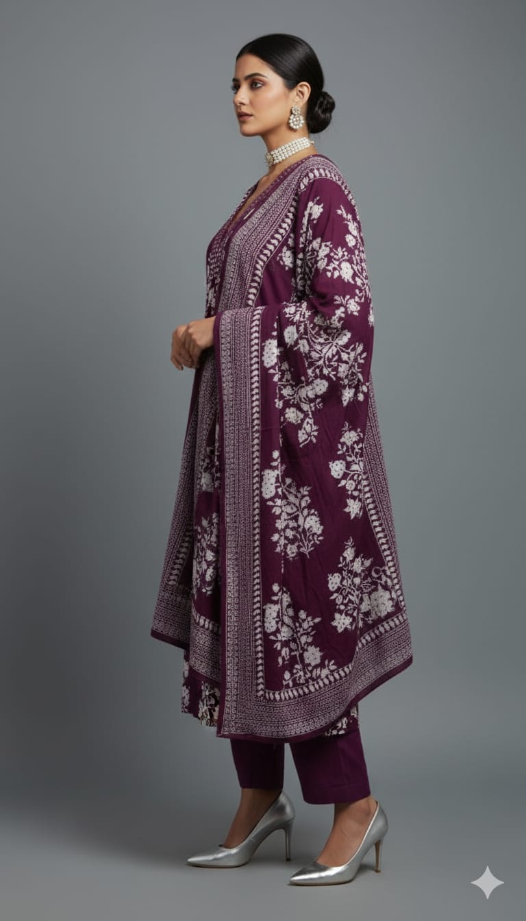 3-PIECE ETHNIC COTTON SUIT