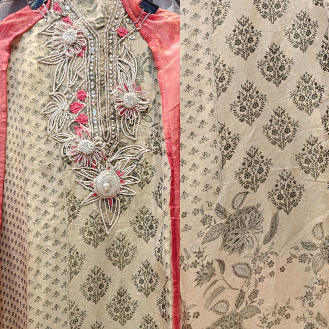 UNSTITCHED DESIGNER 3-PIECE BOUTIQUE SUIT