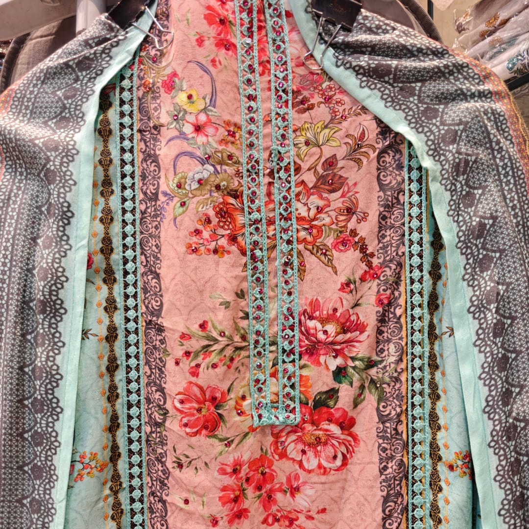 UNSTITCHED DESIGNER 3-PIECE SUIT