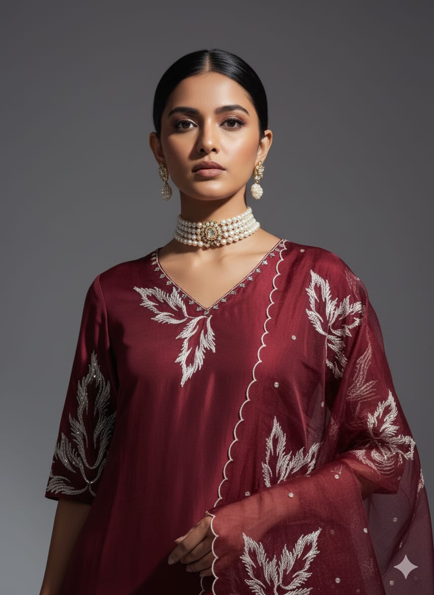 DESIGNER 3-PIECE EMBROIDERY SUIT