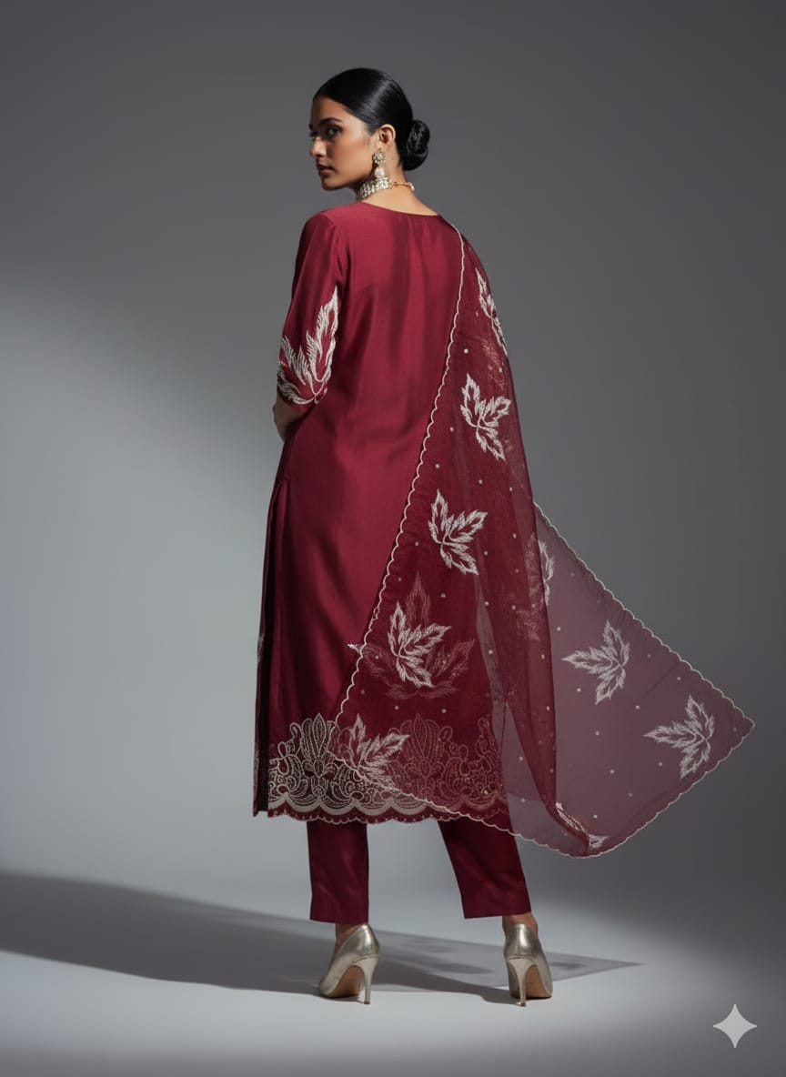 DESIGNER 3-PIECE EMBROIDERY SUIT