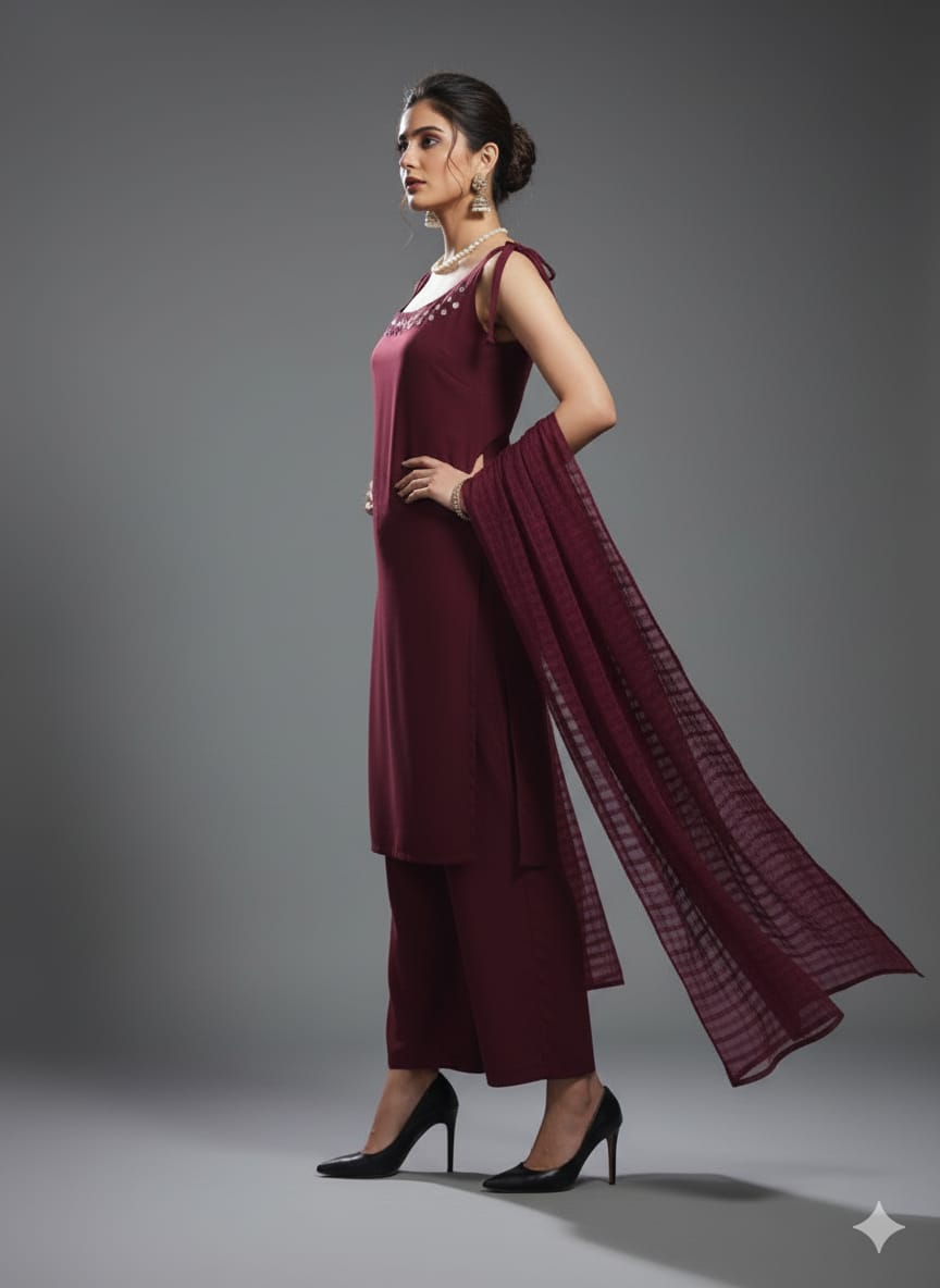 TRENDY SPAGHETTI STYLE 3-PIECE SUIT