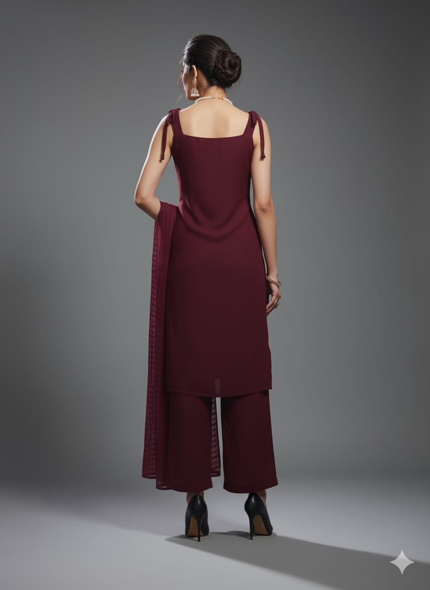 TRENDY SPAGHETTI STYLE 3-PIECE SUIT