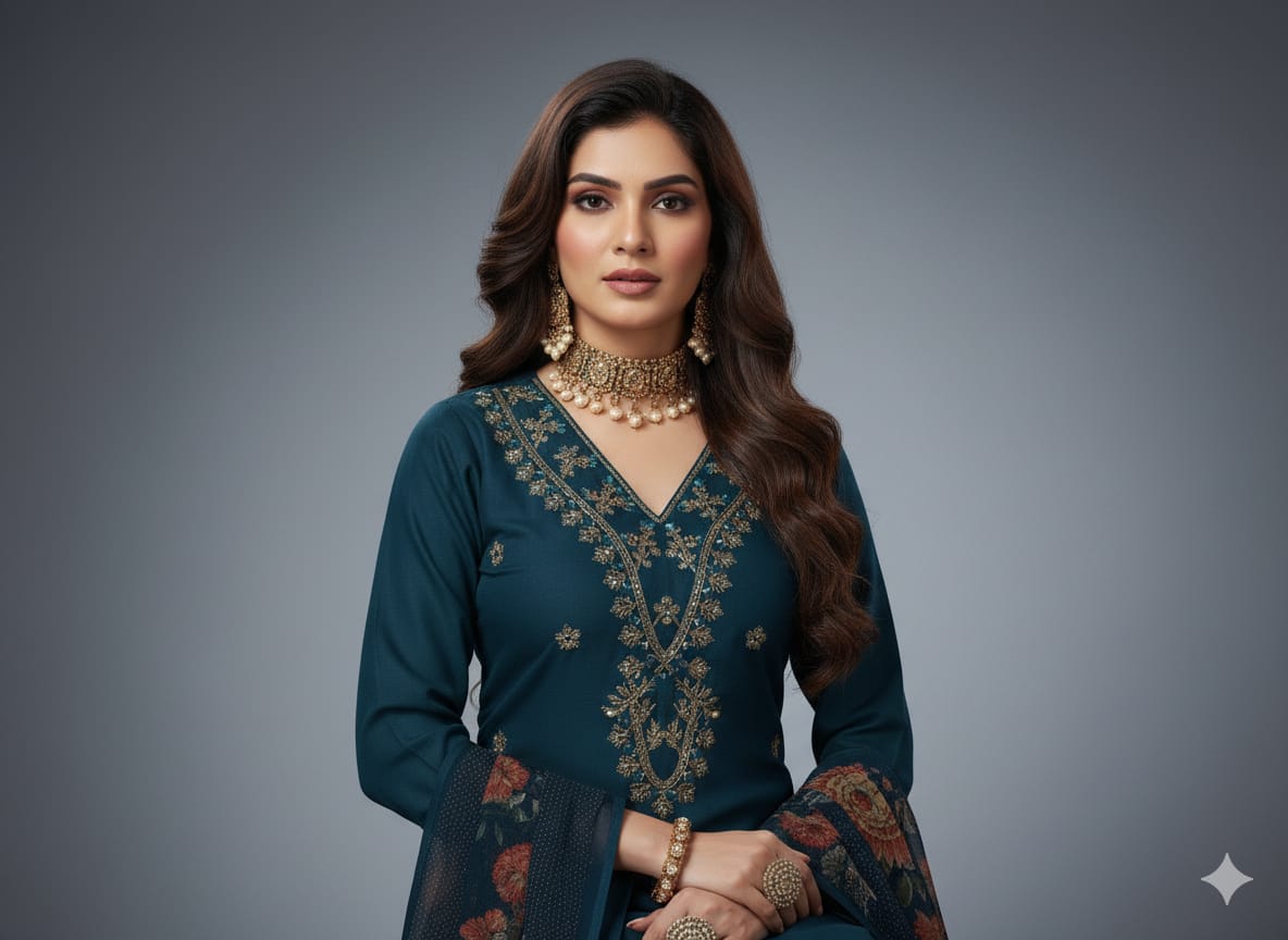 DESIGNER 3-PIECE ROMAN SILK SUIT