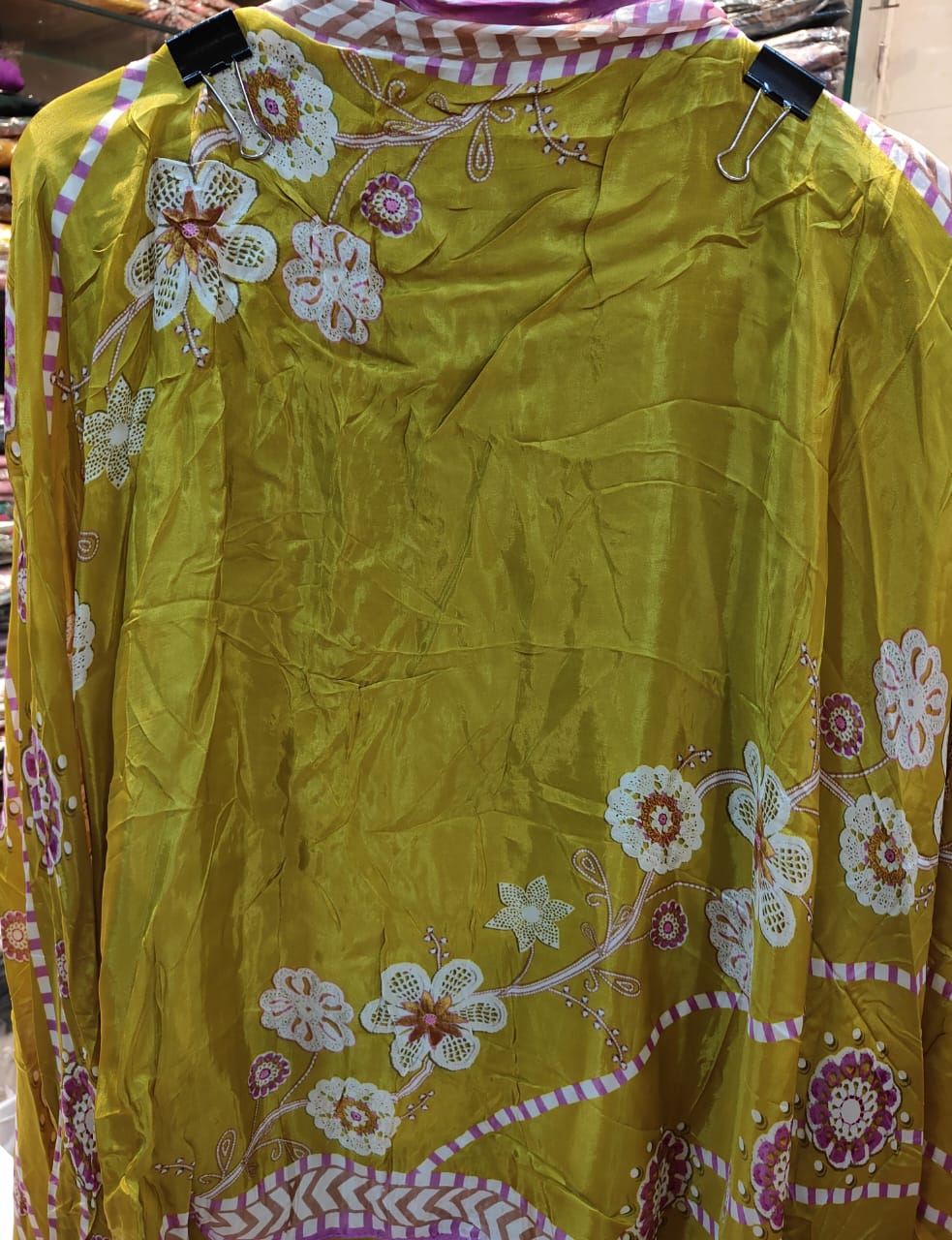 Elegant glass organza with digital print