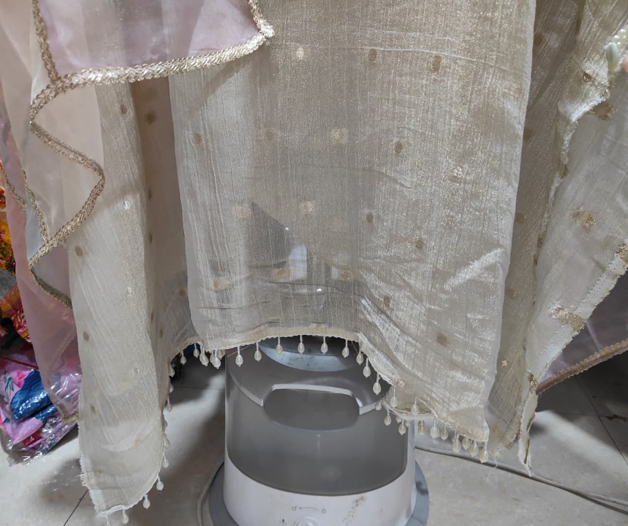 UNSTITCHED 3-PIECE CRUSHED TISSUE SILK SUIT