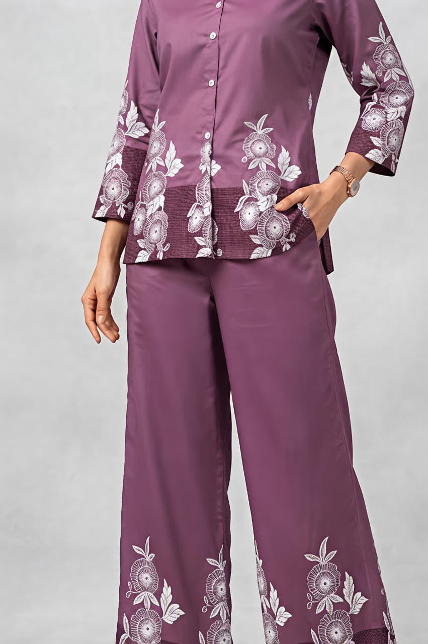 Rosy Orchid Printed Pink Co-ord Set