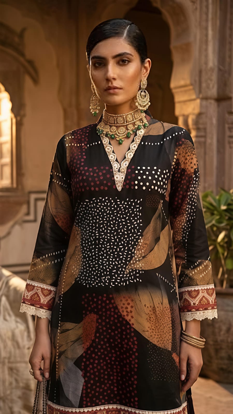 Designer Rayon Black Farshi style Co-ord Set