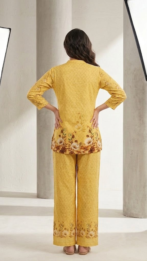 Garden Mist Yellow Floral Co-ord Set