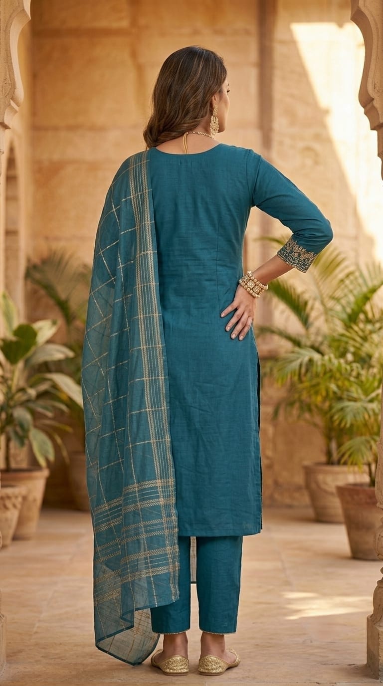 Beats Grace Blue  Designer Suit Set