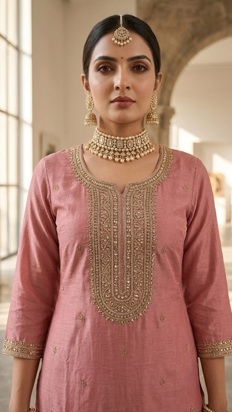Beats Grace Pink  Designer Suit Set