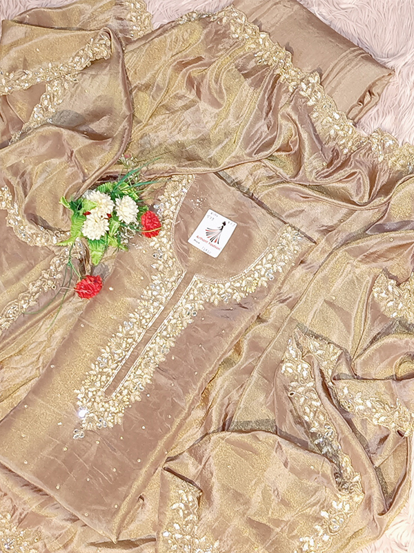 Designer party wear suits with pure simmar handwork four side border. Wholesale